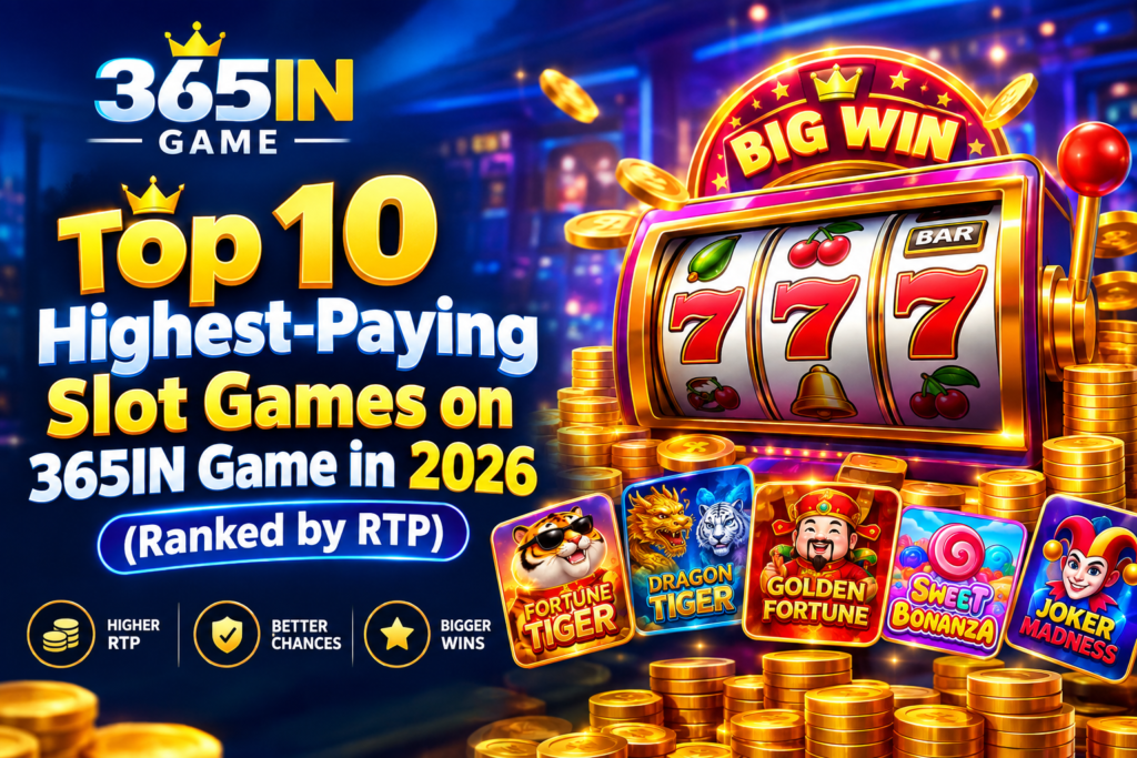 Top 10 Highest-Paying Slot Games on 365IN Game in 2026 (Ranked by RTP)